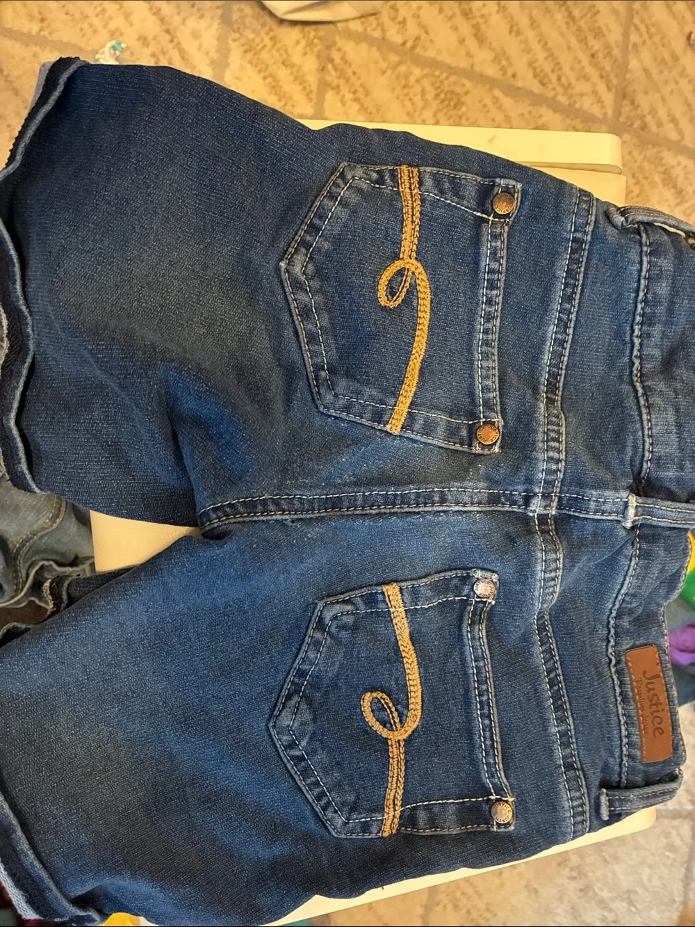 Justice Girls Blue Denim Shorts